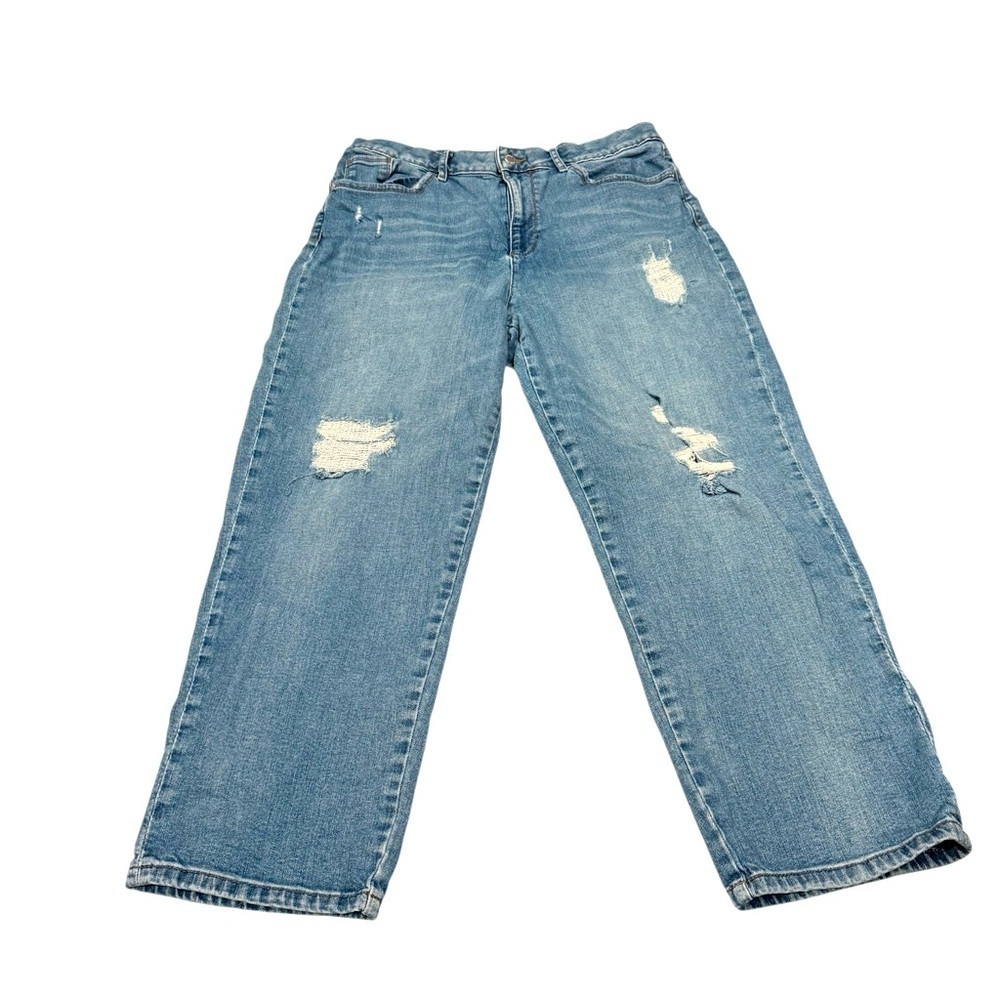 KARL LAGERFELD PARIS Jeans Women's Distressed Tape Denim Size 16